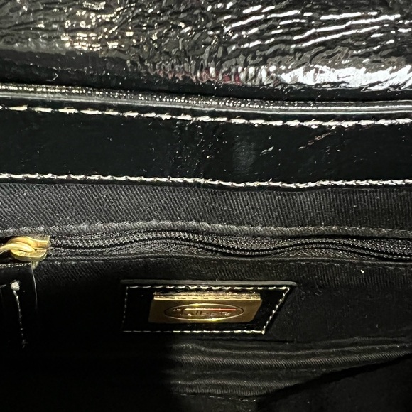 Talbots Black Leather Shoulder Bag - Picture 6 of 8